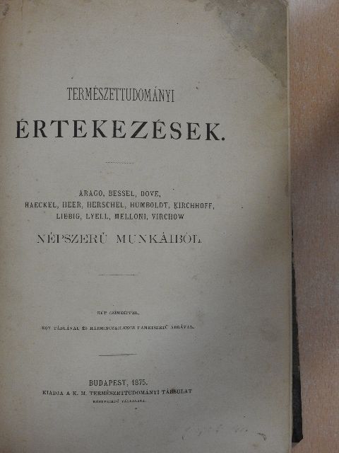 Arago - Természettudományi Értekezések [antikvár]
