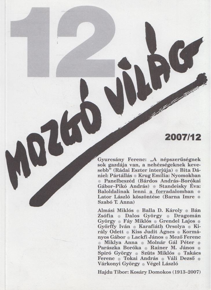 P. Szűcs Julianna - Mozgó Világ 2007/12 [antikvár]