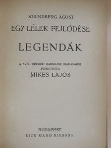 Strindberg Ágost - Egy lélek fejlődése VIII. [antikvár]