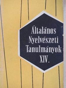 A. Jászó Anna - Általános Nyelvészeti Tanulmányok XIV. [antikvár]