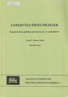 Simon János - Ezredvégi értelmezések II. [antikvár]
