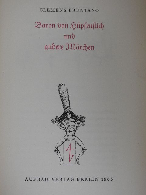 Clemens Brentano - Baron von Hüpfenstich und andere Märchen [antikvár]