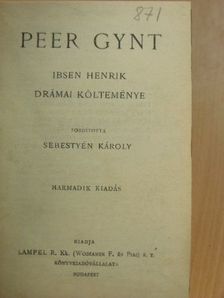 Ibsen Henrik - Peer Gynt [antikvár]