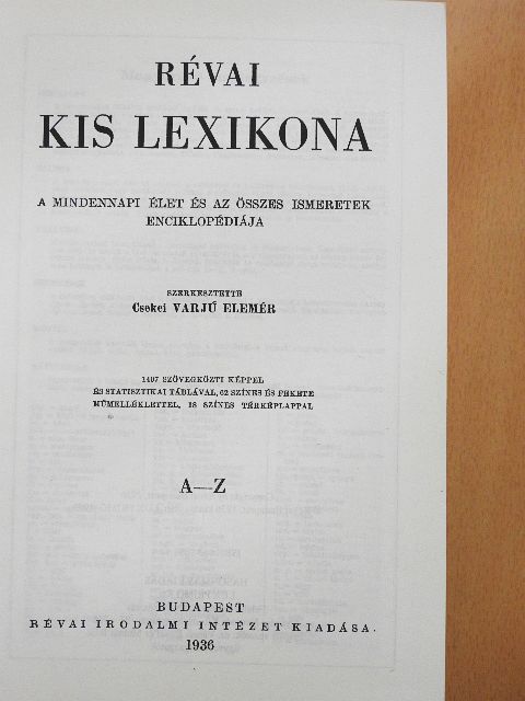 Révai kis lexikona A-Z [antikvár]