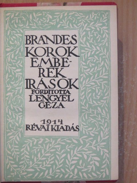 Brandes - Korok, emberek, írások [antikvár]