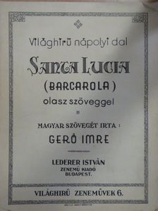 Gerő Imre - Santa Lucia  [antikvár]