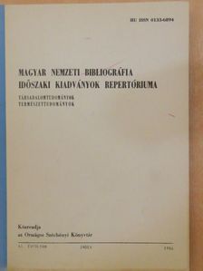 Magyar nemzeti bibliográfia időszaki kiadványok repertóriuma [antikvár]