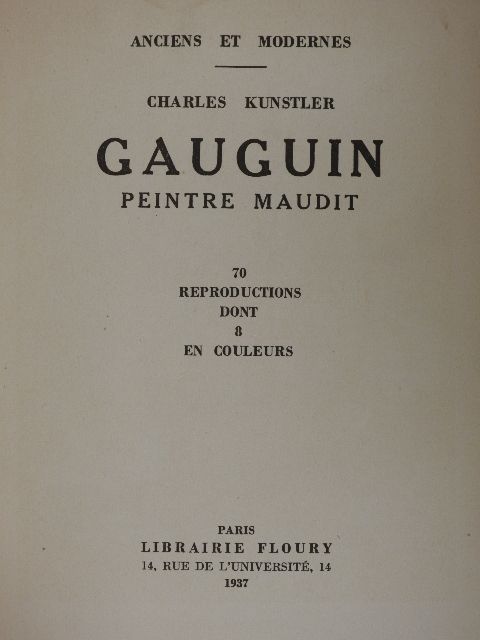 Charles Kunstler - Gauguin [antikvár]