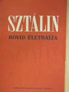 Sztálin rövid életrajza [antikvár]