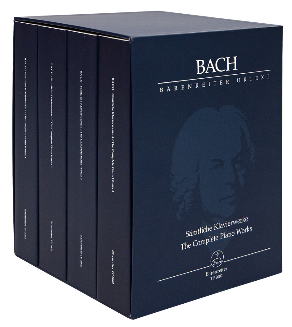 J. S. Bach - SAEMTLICHE KLAVIERWERKE 1-4. STUDIENPARTITUR IN 4 BAENDEN