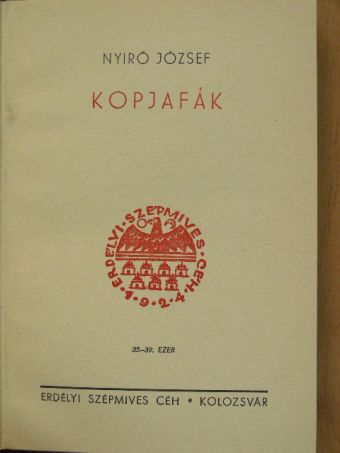 Nyirő József - Kopjafák [antikvár]
