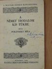 Pukánszky Béla - A német irodalom kis tükre [antikvár]