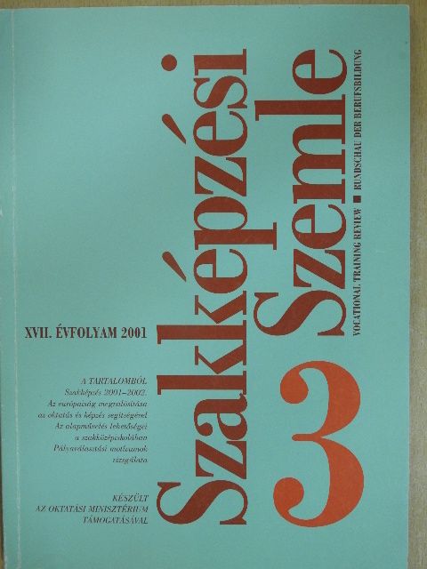 Buda András - Szakképzési Szemle 2001/3. [antikvár]
