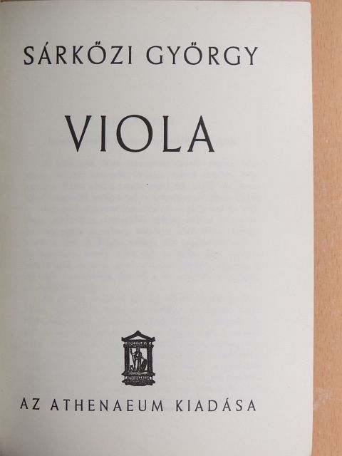 Sárközi György - Viola [antikvár]