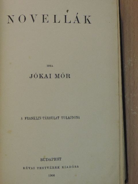 Jókai Mór - Novellák [antikvár]
