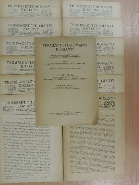 Dr. Gaál István - Természettudományi Közlöny 1944. január-december [antikvár]