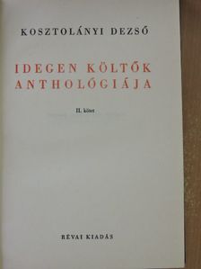 Ada Negri - Idegen költők anthológiája II. (töredék) [antikvár]