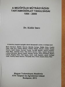 Bana Károlyné - A mezőföldi műtrágyázási tartamkísérlet tanulságai 1984-2000 [antikvár]