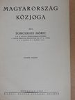 Tomcsányi Móric - Magyarország közjoga [antikvár]