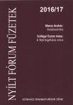 Nyílt Fórum Füzetek 2016/17 2. [antikvár]