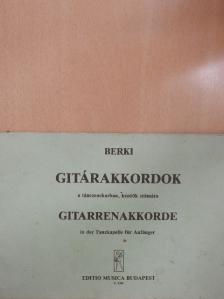 Berki Géza - Gitárakkordok a tánczenekarban [antikvár]