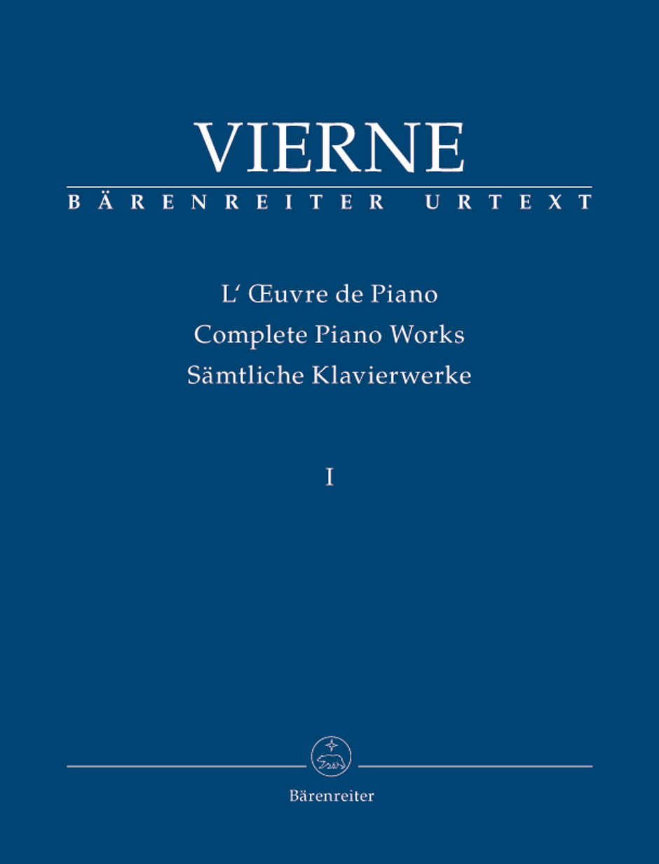 VIERNE - COMPLETE PIANO WORKS I (1893-1912) URTEXT (LEERSNYDER)