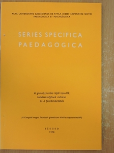 A gimnáziumba lépő tanulók tudásszintjének mérése és a felzárkóztatás [antikvár]