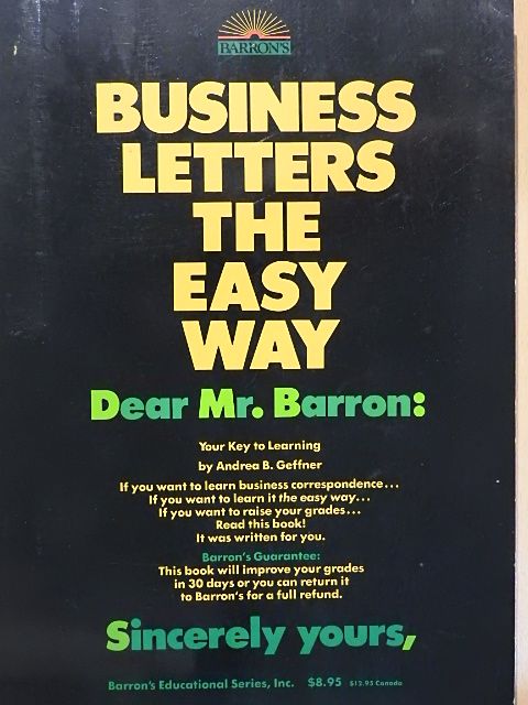 Andrea B. Geffner - Business Letters the Easy Way [antikvár]