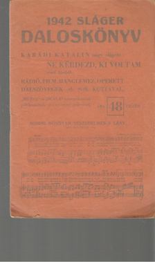 1942 Sláger daloskönyv [antikvár]