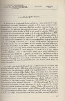 Kniezsa Veronika - Skóciai nyelvjáráskutatások (dedikált) [antikvár]