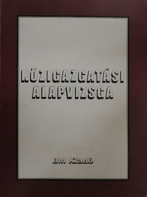 Ács Nándor - Közigazgatási alapvizsga [antikvár]