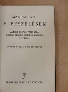 Guy de Maupassant - Elbeszélések [antikvár]