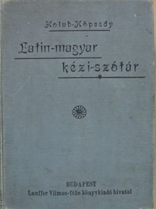 Latin-magyar kézi-szótár [antikvár]