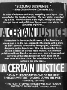 John T. Lescroart - A Certain Justice [antikvár]