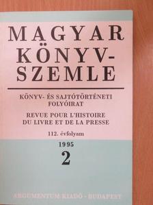 Borbély Szilárd - Magyar Könyvszemle 1995/2. [antikvár]