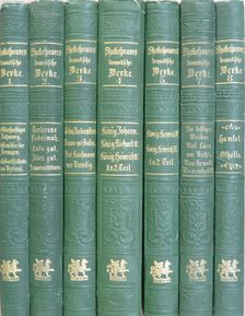 Shakespeare - Shakespeares dramatische Werke 1-5., 7-8. (gótbetűs) (nem teljes) [antikvár]