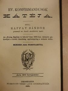 Raffay Sándor - Ev. konfirmandusok kátéja [antikvár]