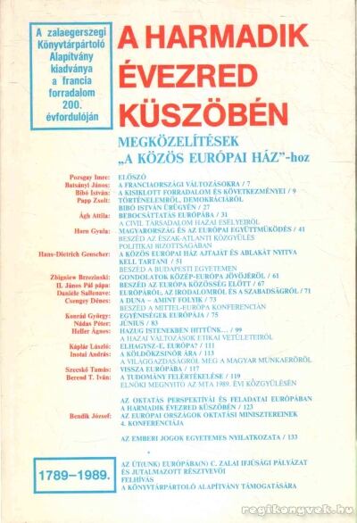 Baranyai György (szerk.) - A harmadik évezred küszöbén [antikvár]