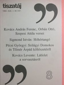 Kautzky Norbert - Tiszatáj 1992. augusztus [antikvár]