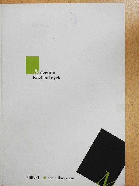 Dr. Puczkó László - Múzeumi közlemények 2009/1. [antikvár]