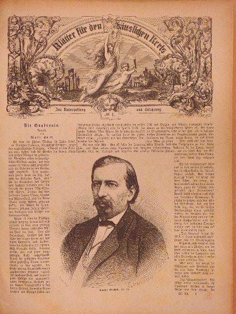 Marie Calm - Blätter für den häuslichen Kreis 1870. No. 1-52. (gótbetűs) [antikvár]