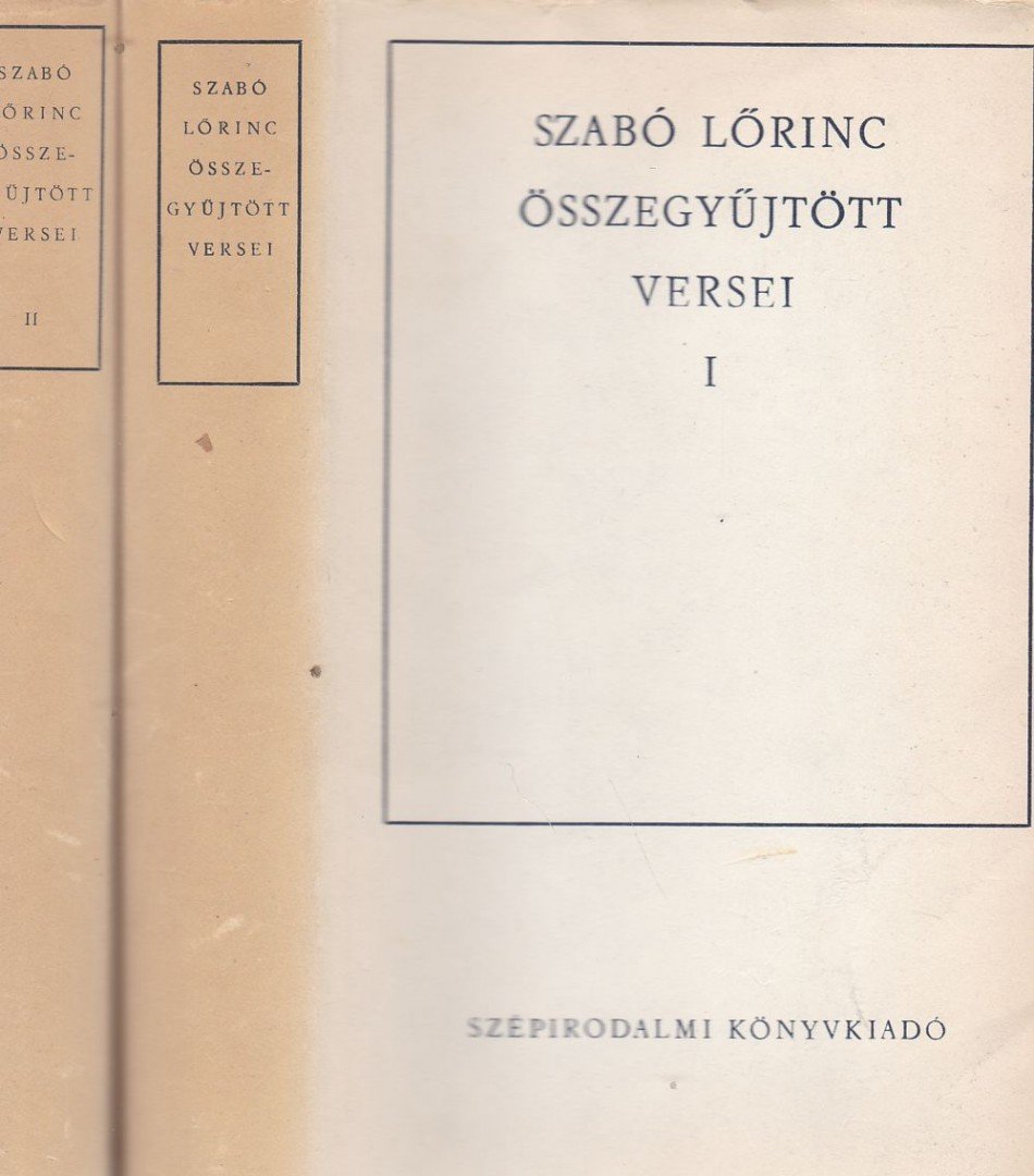 Szabó Lőrinc - Szabó Lőrinc összegyűjtött versei I-II. kötet [antikvár]