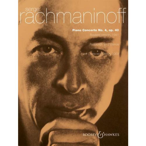 (RAHMANYINOV) RACHMANINOFF - PIANO CONCERTO NO.4, OP.40 REVISED VERSION, 1941 FOR 2 PIANOS