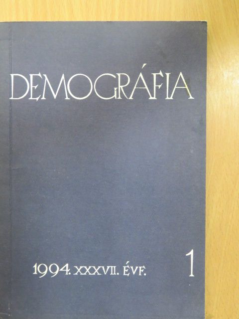 Dr. Károssy Csaba - Demográfia 1994/1. [antikvár]