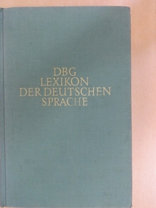 DBG Lexikon der Deutschen Sprache [antikvár]