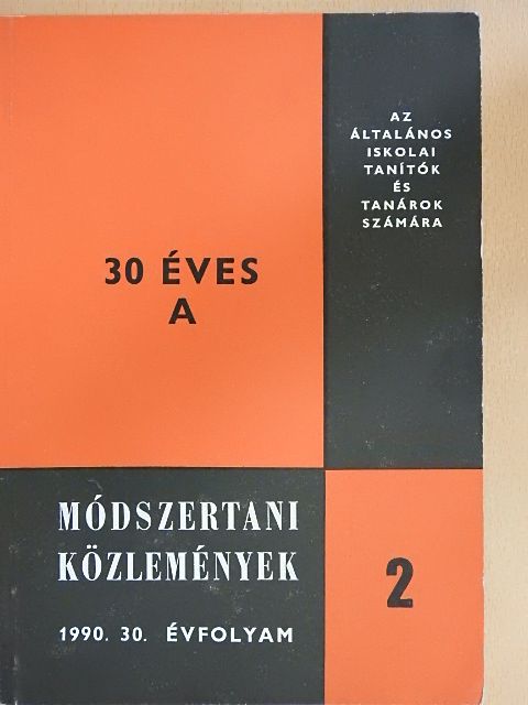 Antal Ibolya - Módszertani közlemények 1990/2. [antikvár]