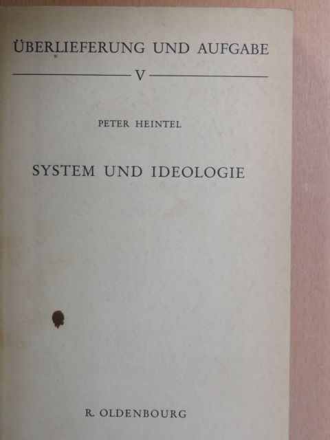 Peter Heintel - System und ideologie [antikvár]