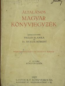 Általános magyar könyvjegyzék [antikvár]