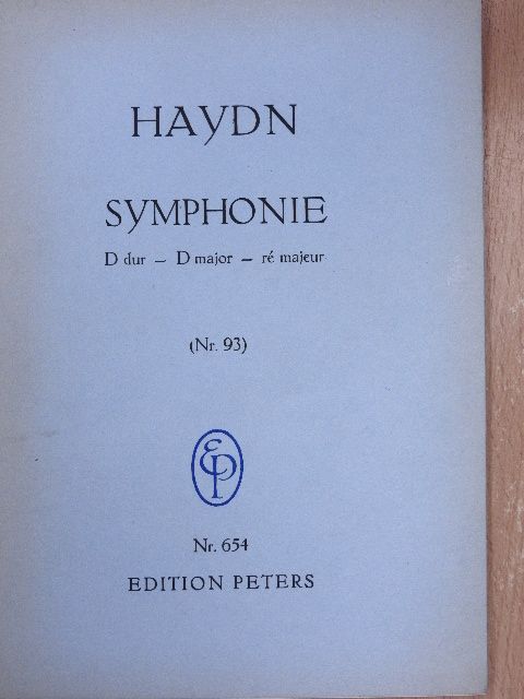 Joseph Haydn - Symphonie [antikvár]
