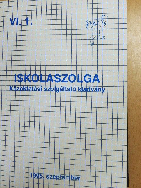 Iskolaszolga 1995. szeptember-1996. június [antikvár]